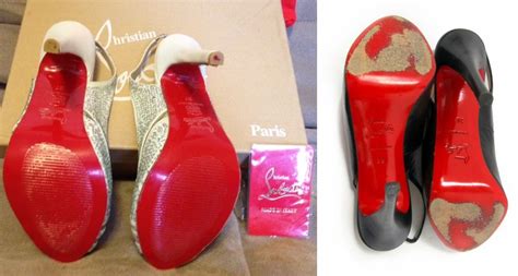 how to tell fake from real christian louboton shoes|authentic louboutin heels.